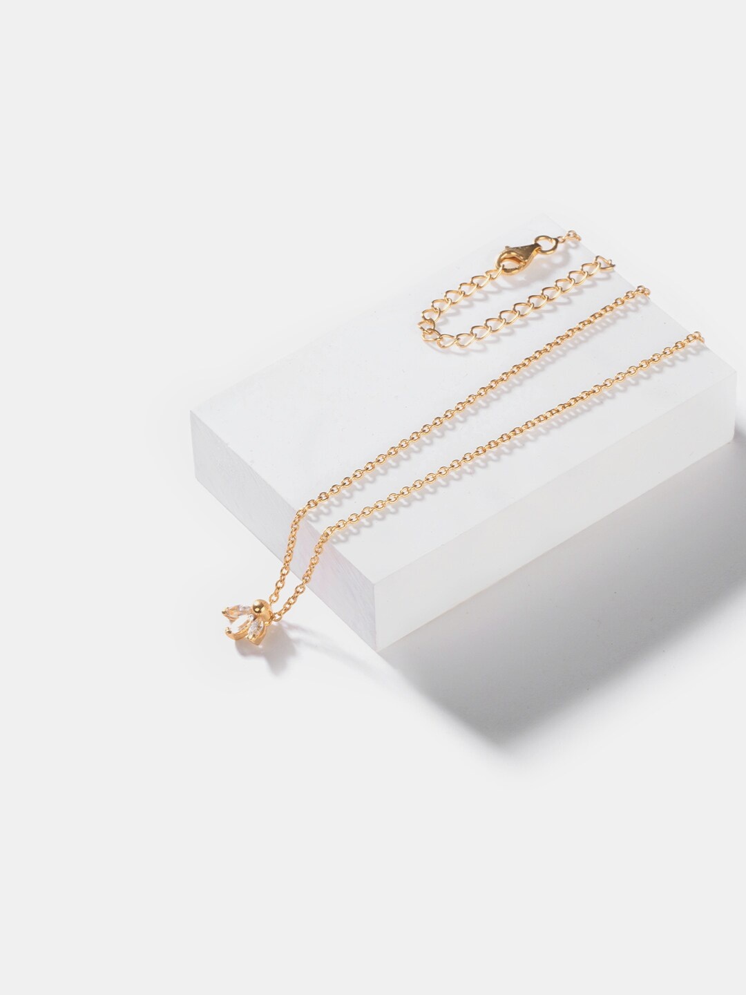 

SHAYA Gold-Plated & White Sterling Silver Necklace
