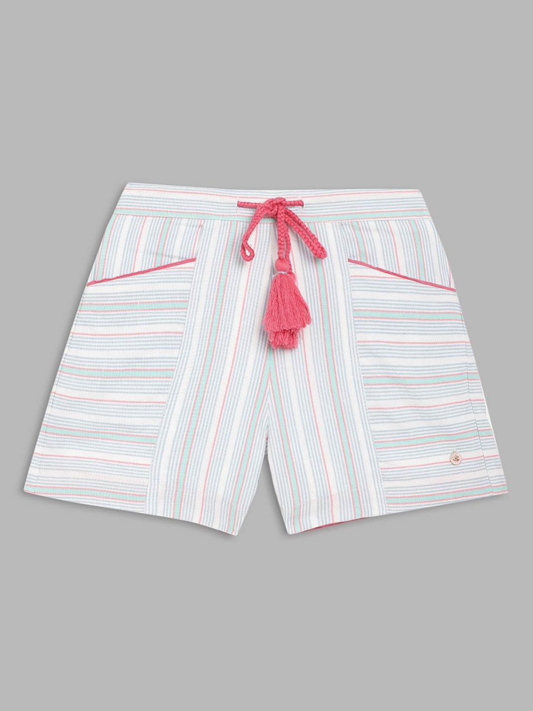 

ELLE Girls Multicoloured Striped Shorts, Multi