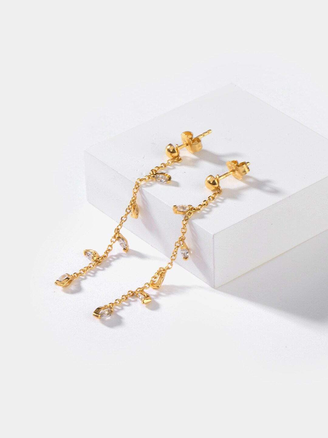 

SHAYA Gold Plated 925 Silver Drop Earrings