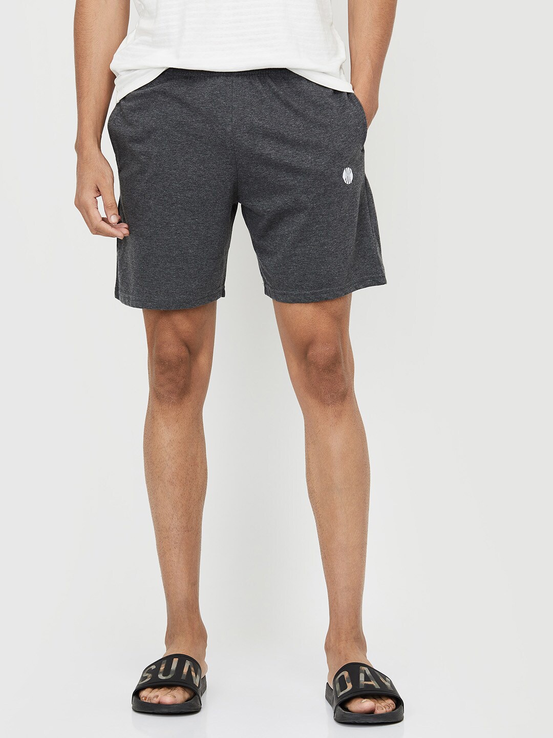 

max Men Charcoal Lounge Shorts