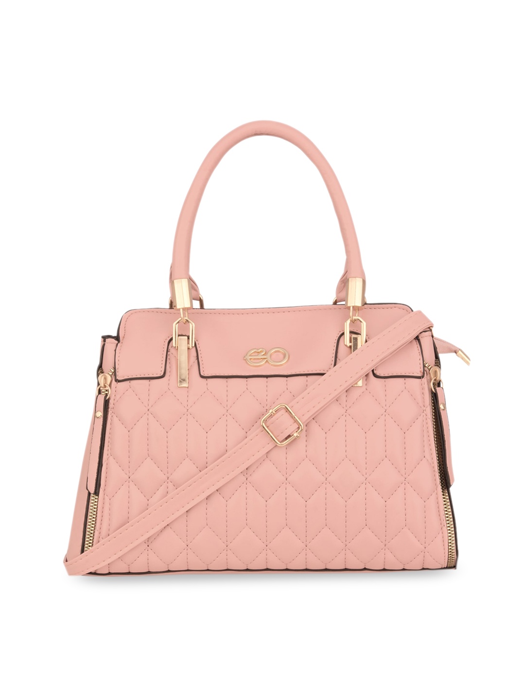 

E2O Pink Quilted Structured Handheld Bag