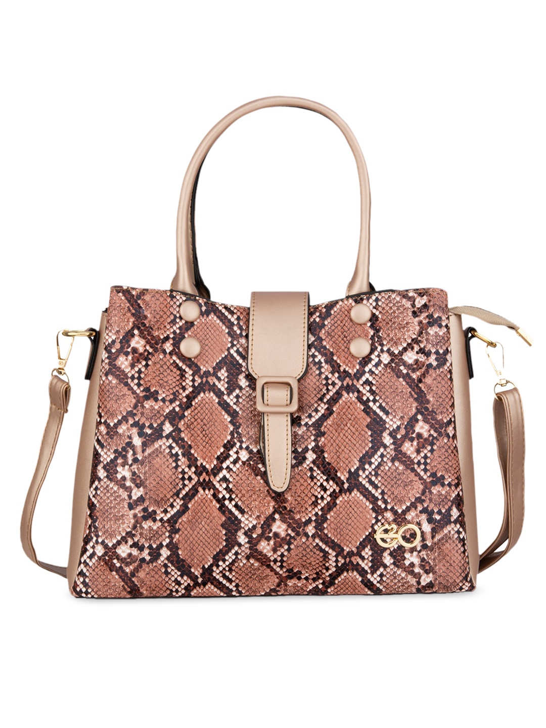 

E2O Pink Animal Printed PU Structured Handheld Bag