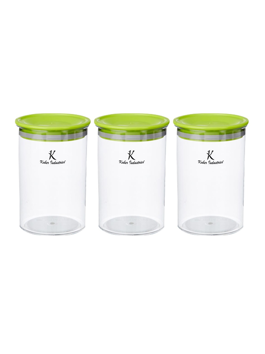 

Kuber Industries Set of 3 Airtight Transparent Kitchen Storage Containers 900 ml