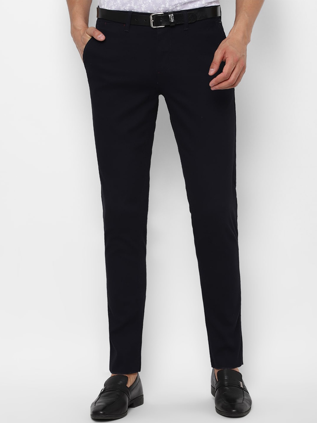 

Louis Philippe Sport Men Navy Blue Slim Fit Trousers