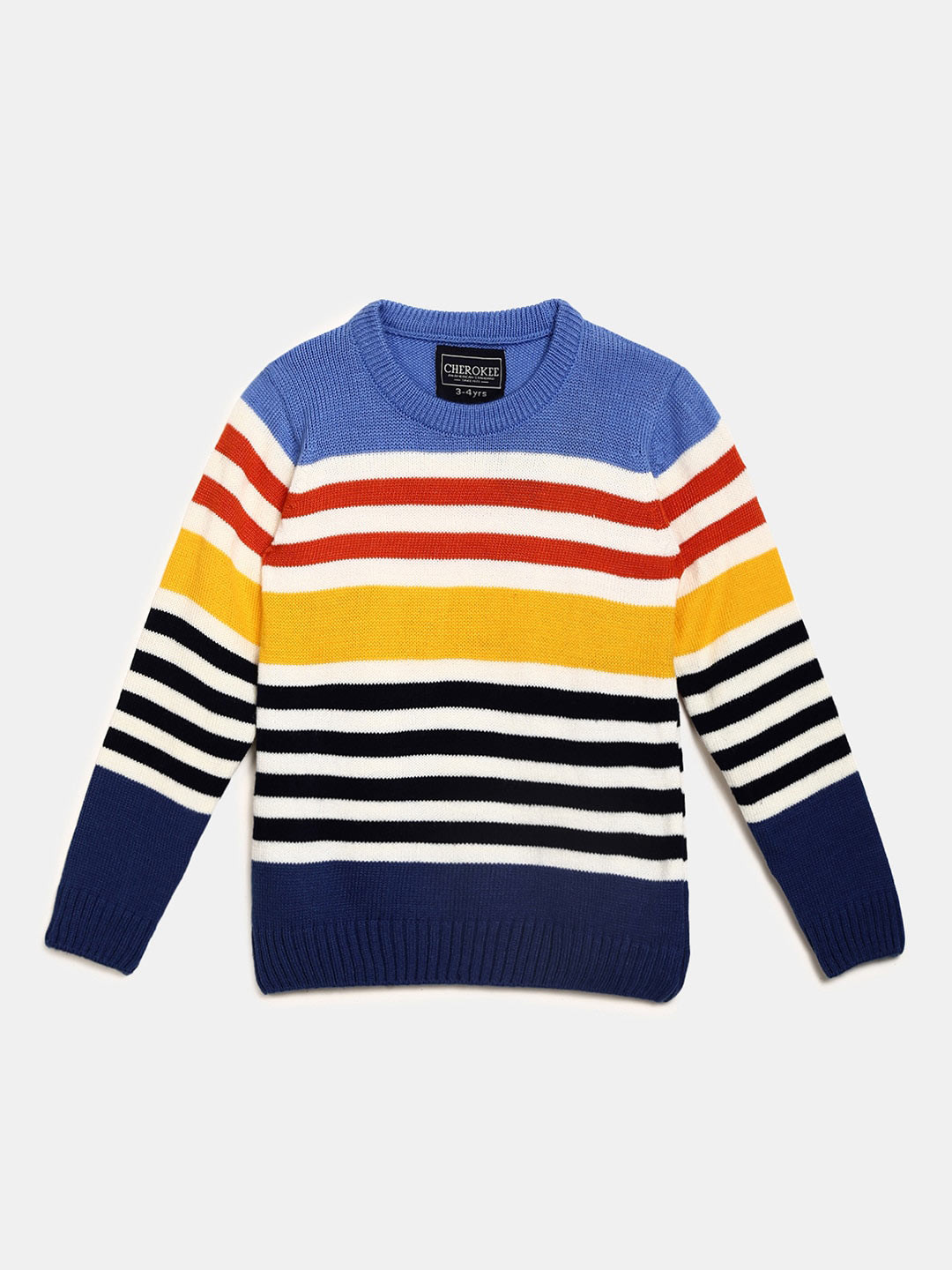 

V-Mart Boys Multicoloured Striped Sweatshirt, Multi