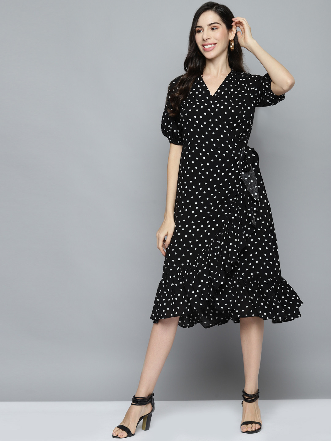 

Femella Black Midi Dress