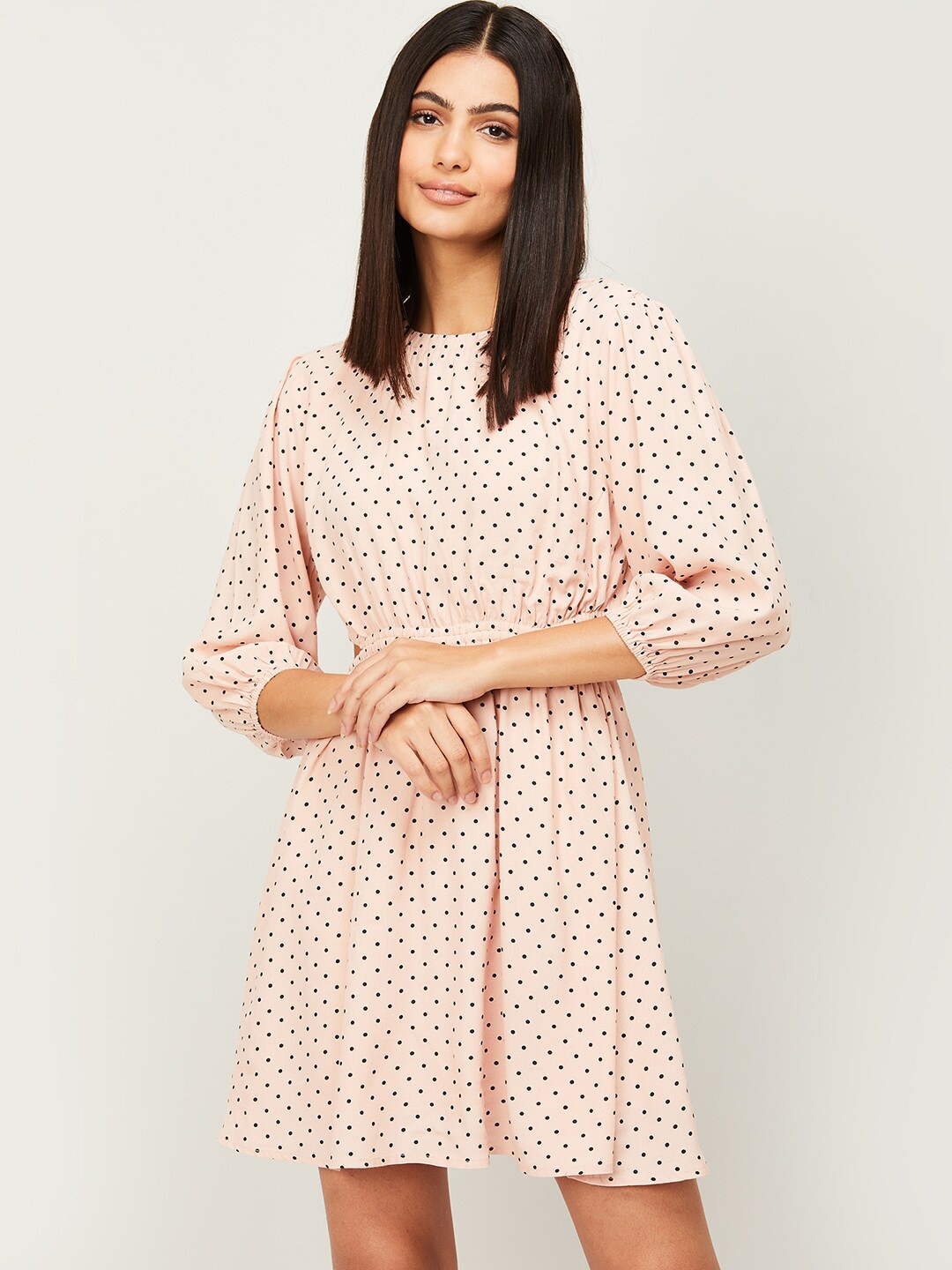 

Ginger by Lifestyle Pink Fit & Flare Dress