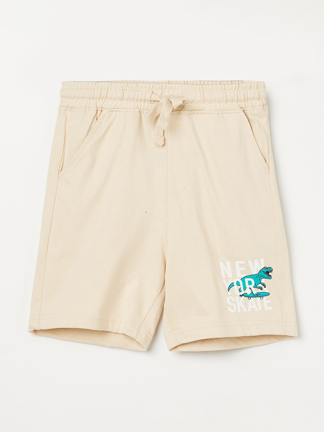 

Fame Forever by Lifestyle Boys Beige Slim Fit Cotton Shorts
