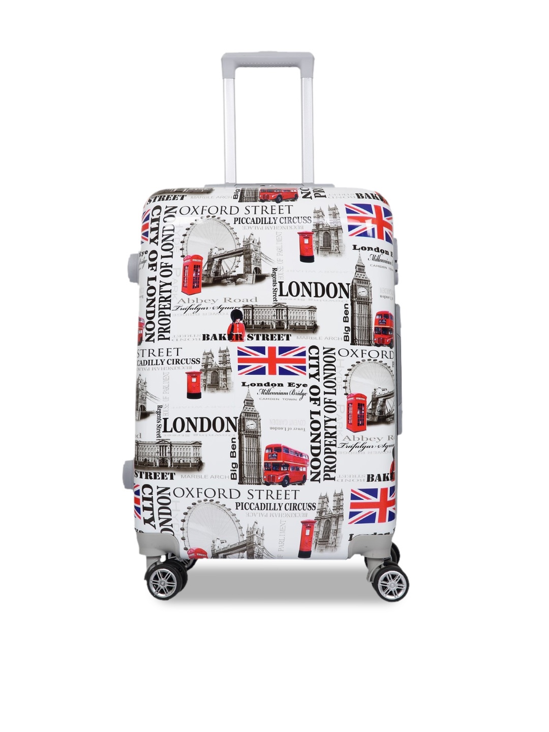 

Polo Class White Printed Trolley Bag- 28inch