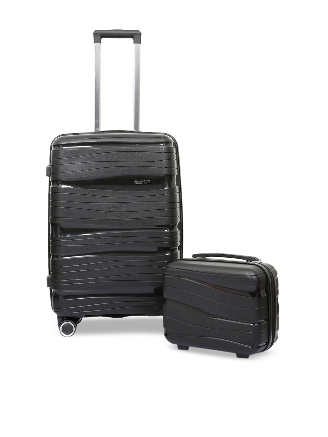 

Polo Class Set of 2 Black Trolley Bag with Vanity