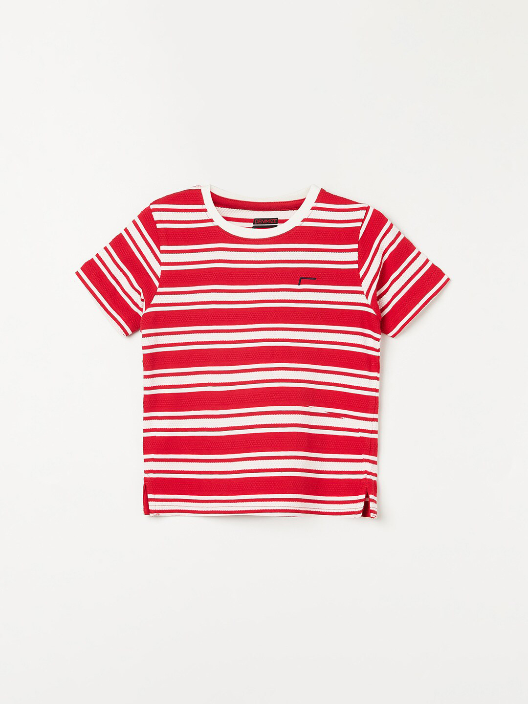 

Fame Forever by Lifestyle Boys Pink Striped Pure Cotton T-shirt