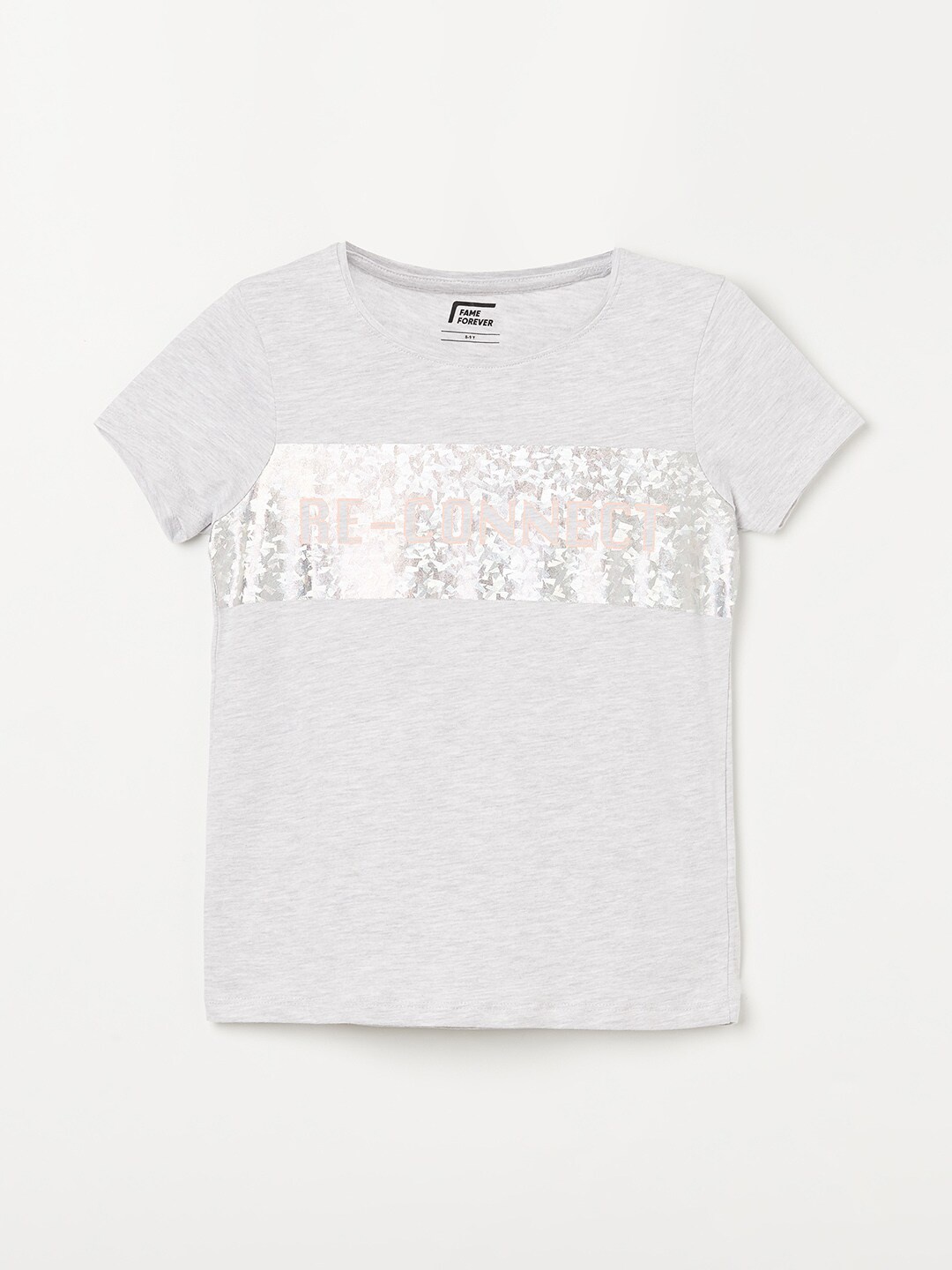 

Fame Forever by Lifestyle Grey Printed Top