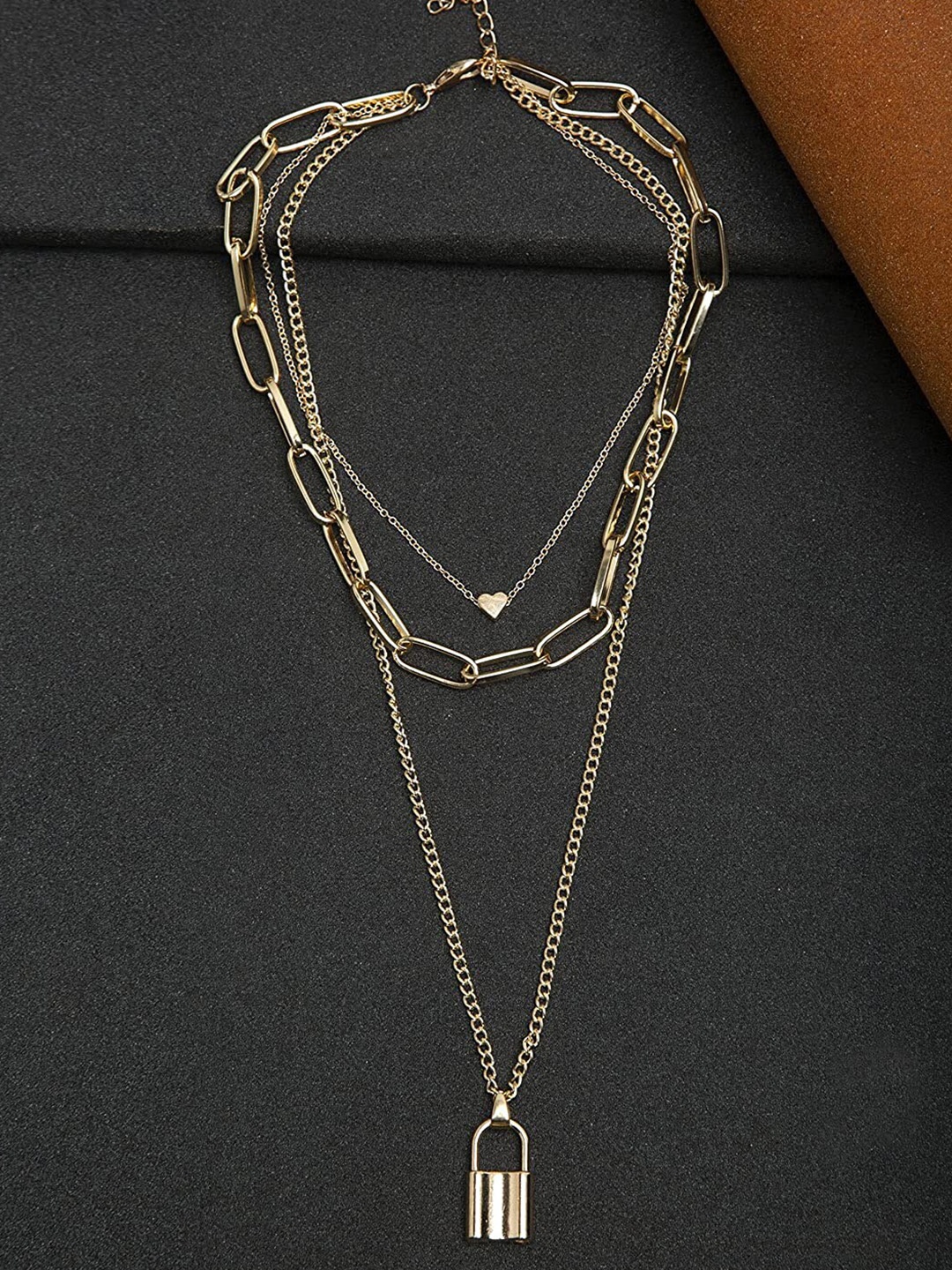 

Vembley Gold-Toned Layered Chain