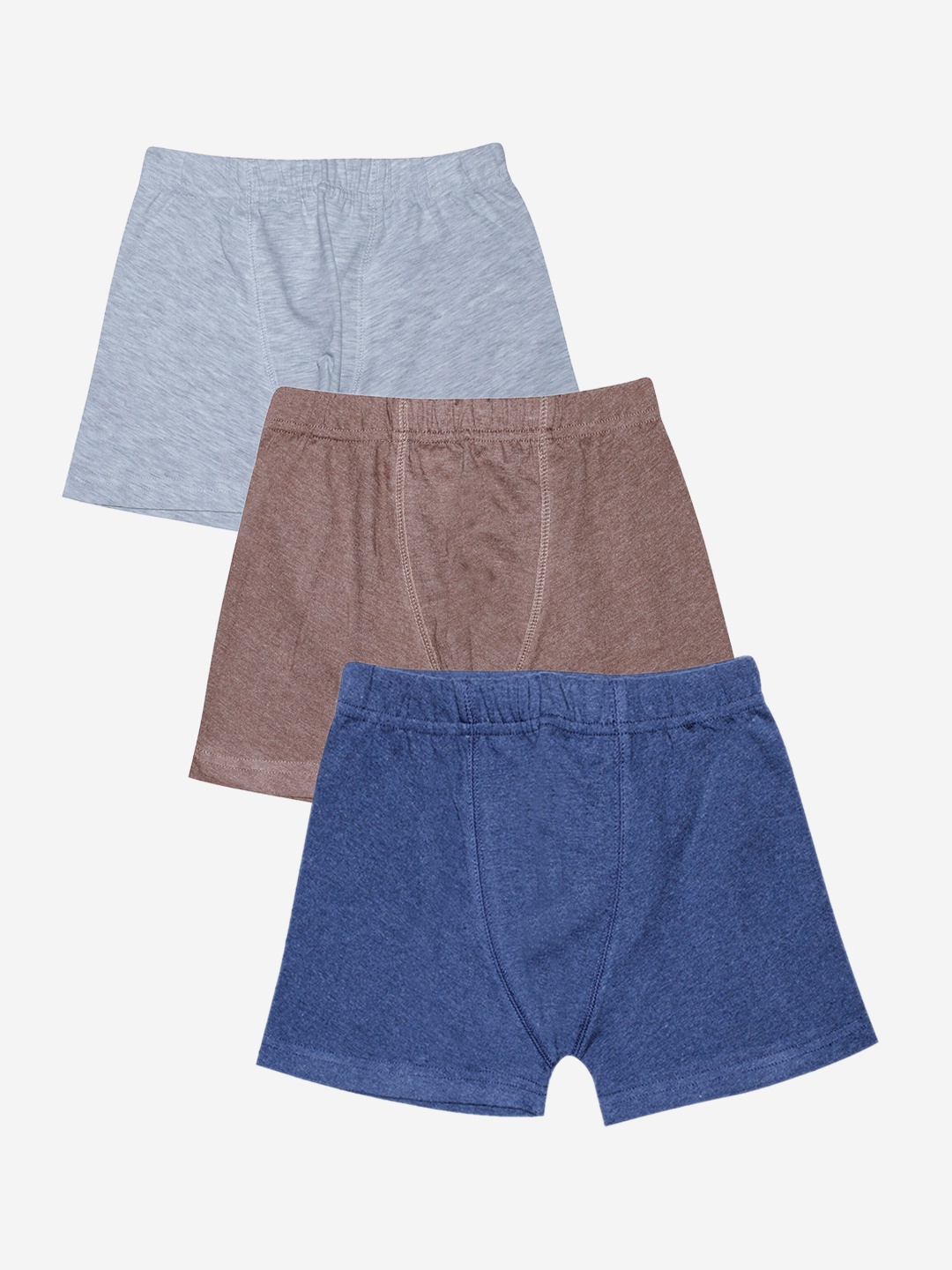 

KiddoPanti Boys Pack of 3 Solid Cotton Boxer Briefs, Navy blue