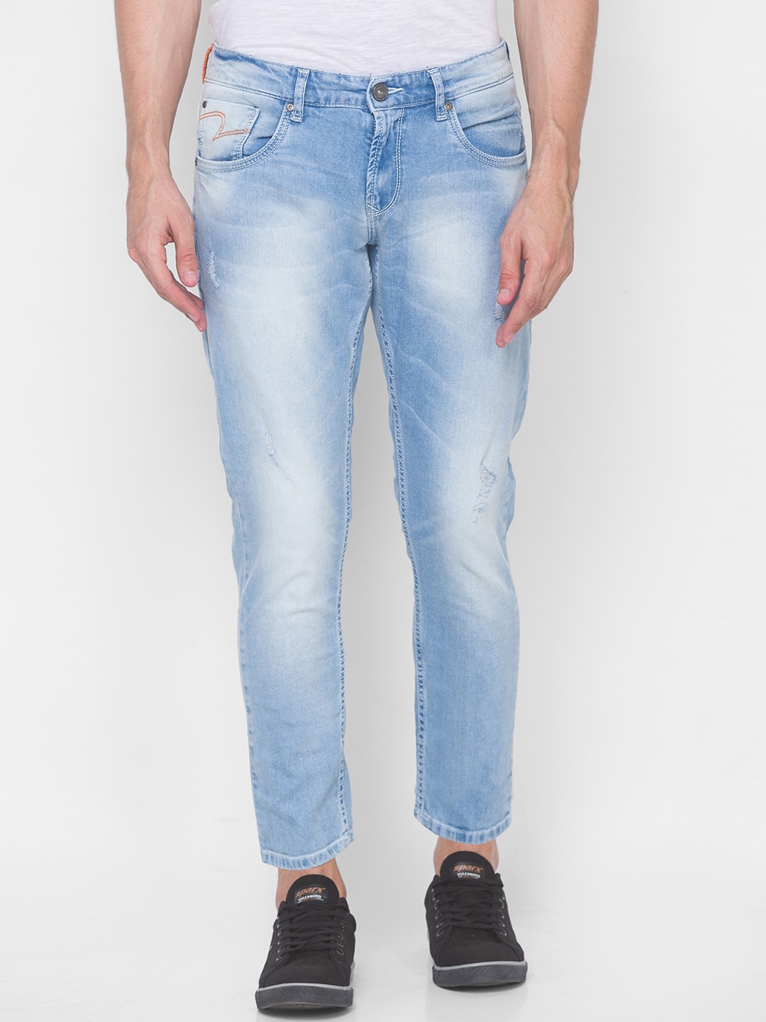 

SPYKAR Men Blue Slim Fit Heavy Fade Jeans