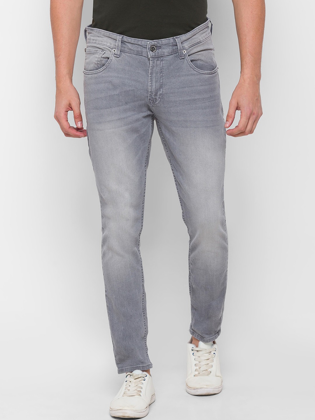 

SPYKAR Men Grey Kano Slim Fit Heavy Fade Jeans