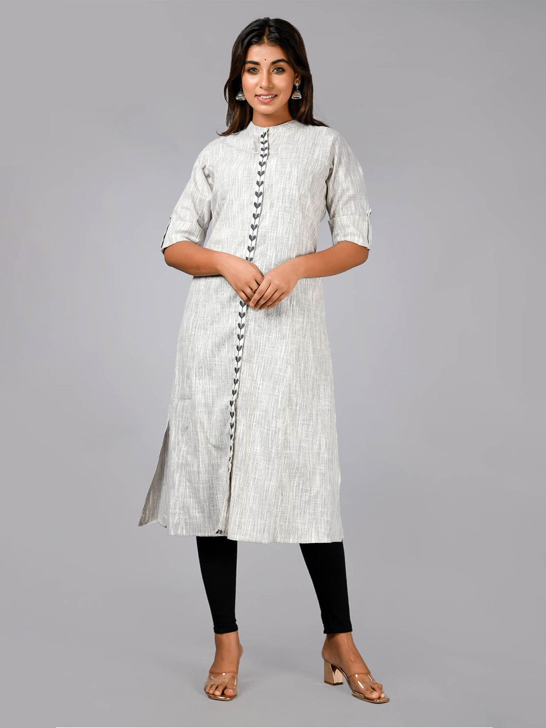

FASHION DWAR Women White Cotton Kurta