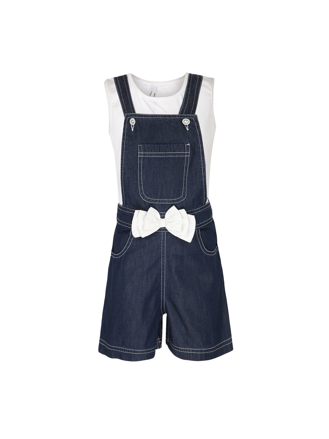 

StyleStone Girls Navy & White Clothing Set, Navy blue