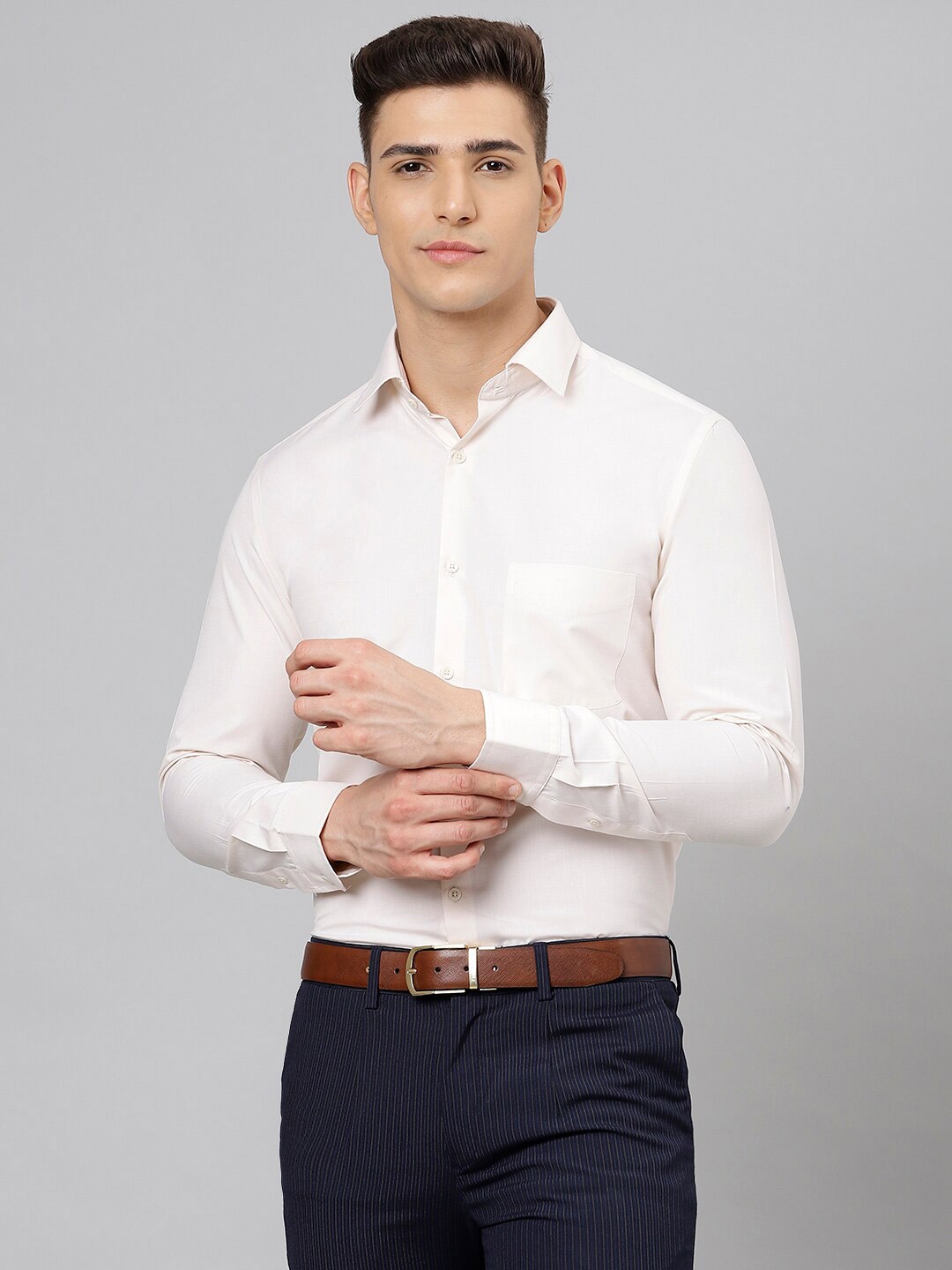 

Richlook Men Beige Formal Shirt