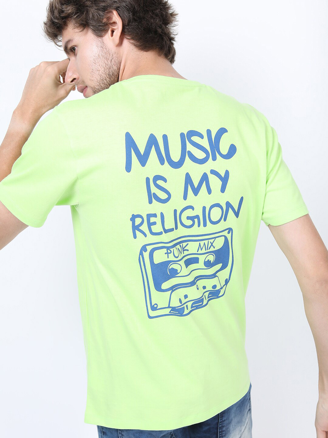 

KETCH Men Green Typography Printed Slim Fit T-shirt