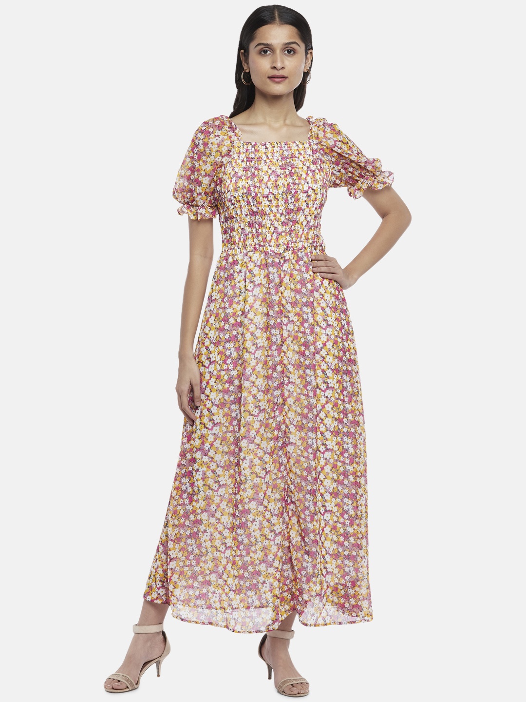 

Honey by Pantaloons Women Multicoloured Floral Maxi Dress, Multi