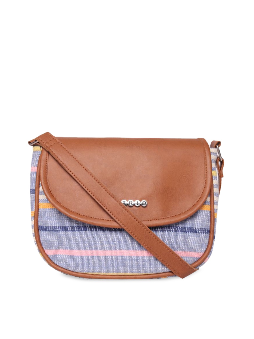 

ASTRID Women Blue Geometric Printed Structured Sling Bag