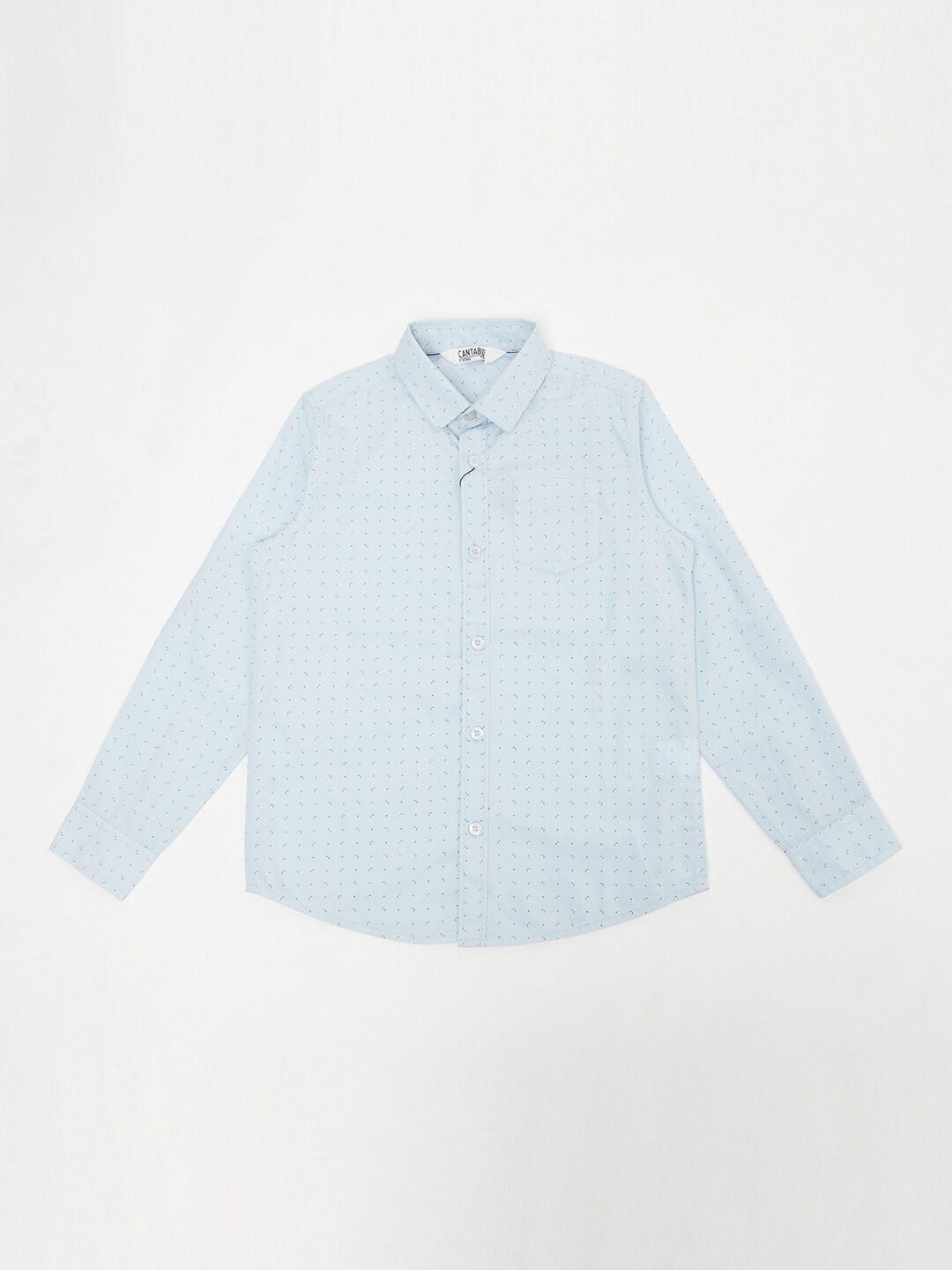 

Cantabil Boys Blue Standard Printed Casual Shirt