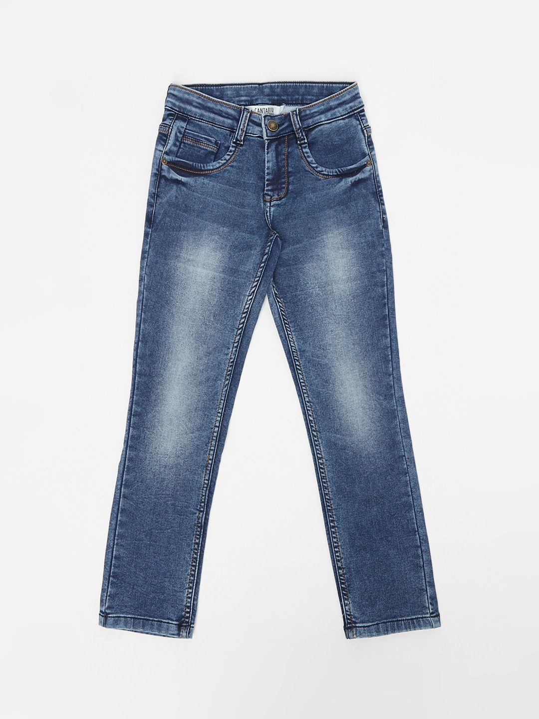 

Cantabil Boys Blue Jean Heavy Fade Jeans