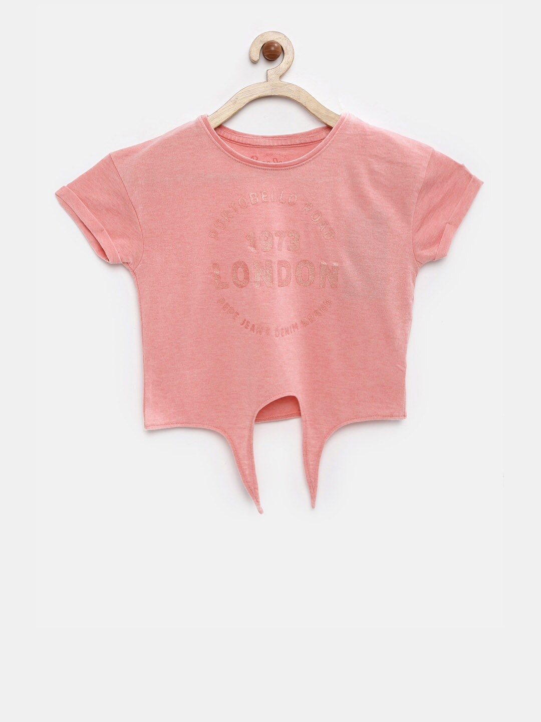 

Pepe Jeans Girls Coral Printed Boxy Top