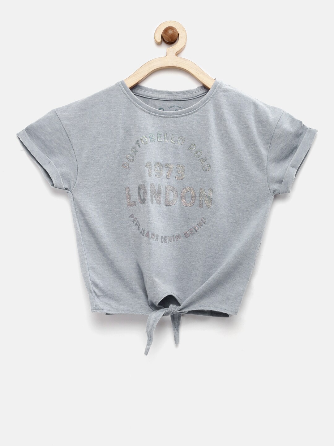 

Pepe Jeans Girls Grey Printed T-Shirt
