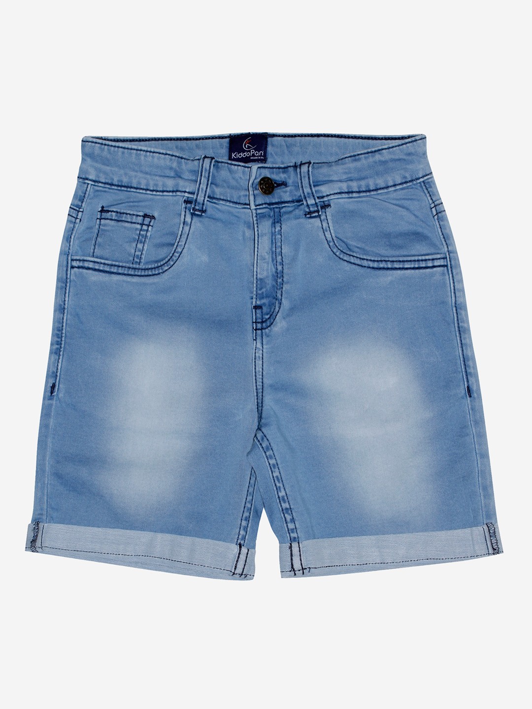

KiddoPanti Boys Blue Washed Denim Shorts