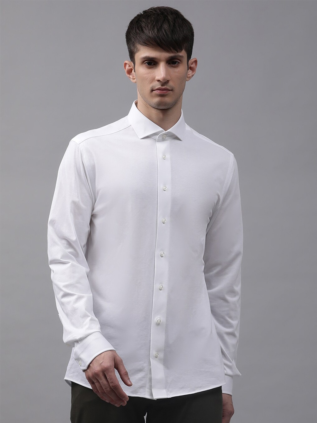 

Bruun & Stengade Men White Slim Fit Pure Cotton Casual Shirt