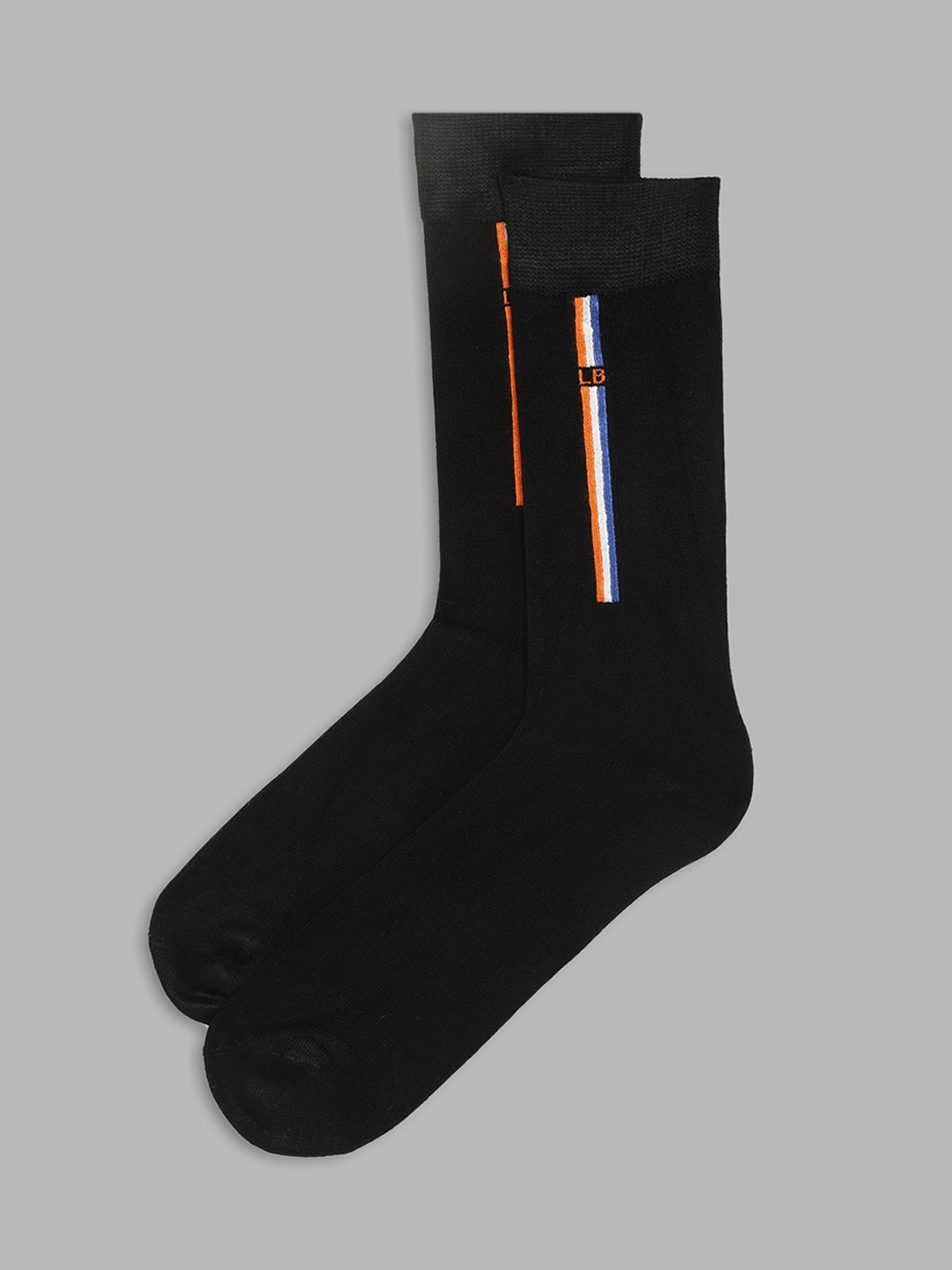 

LINDBERGH Men Black Solid Bamboo Calf-Length Socks