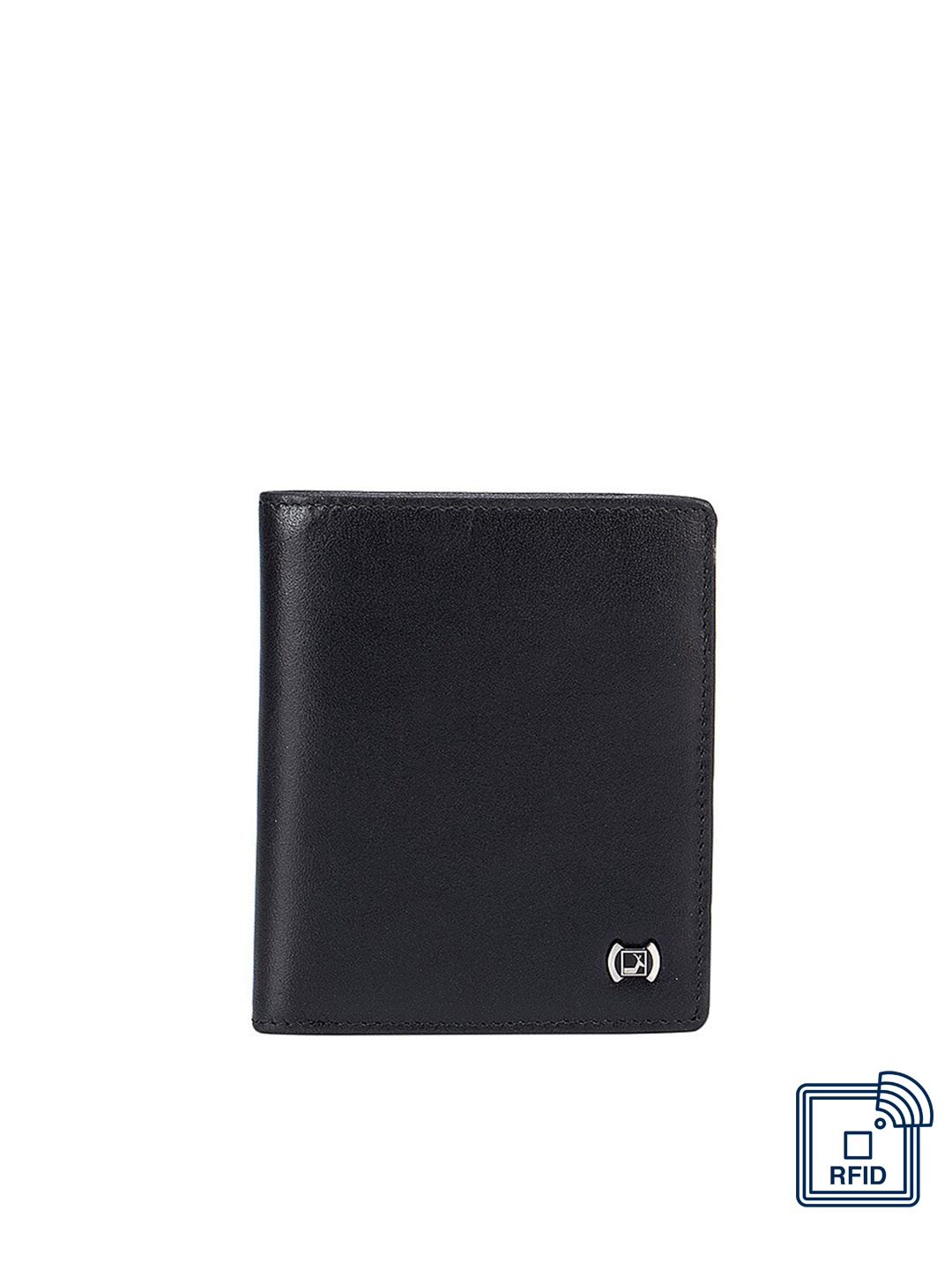 

Da Milano Men Black Leather Two Fold Wallet