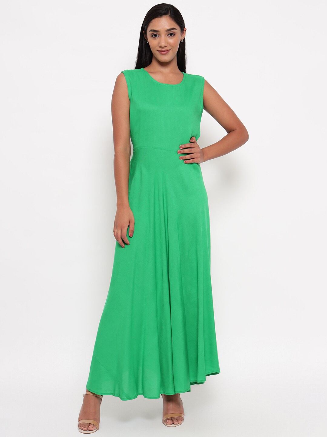 

Aawari Women Green Maxi Dress