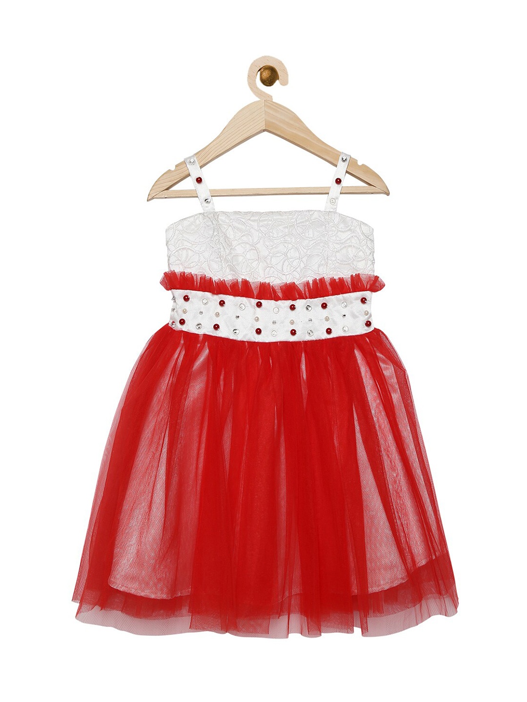 

Actuel Girls Red Net Dress