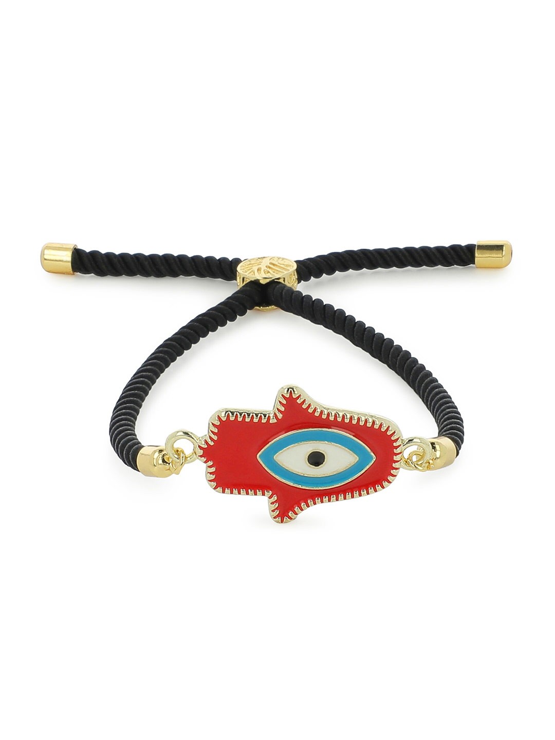 

EL REGALO Red & Black Wraparound Bracelet