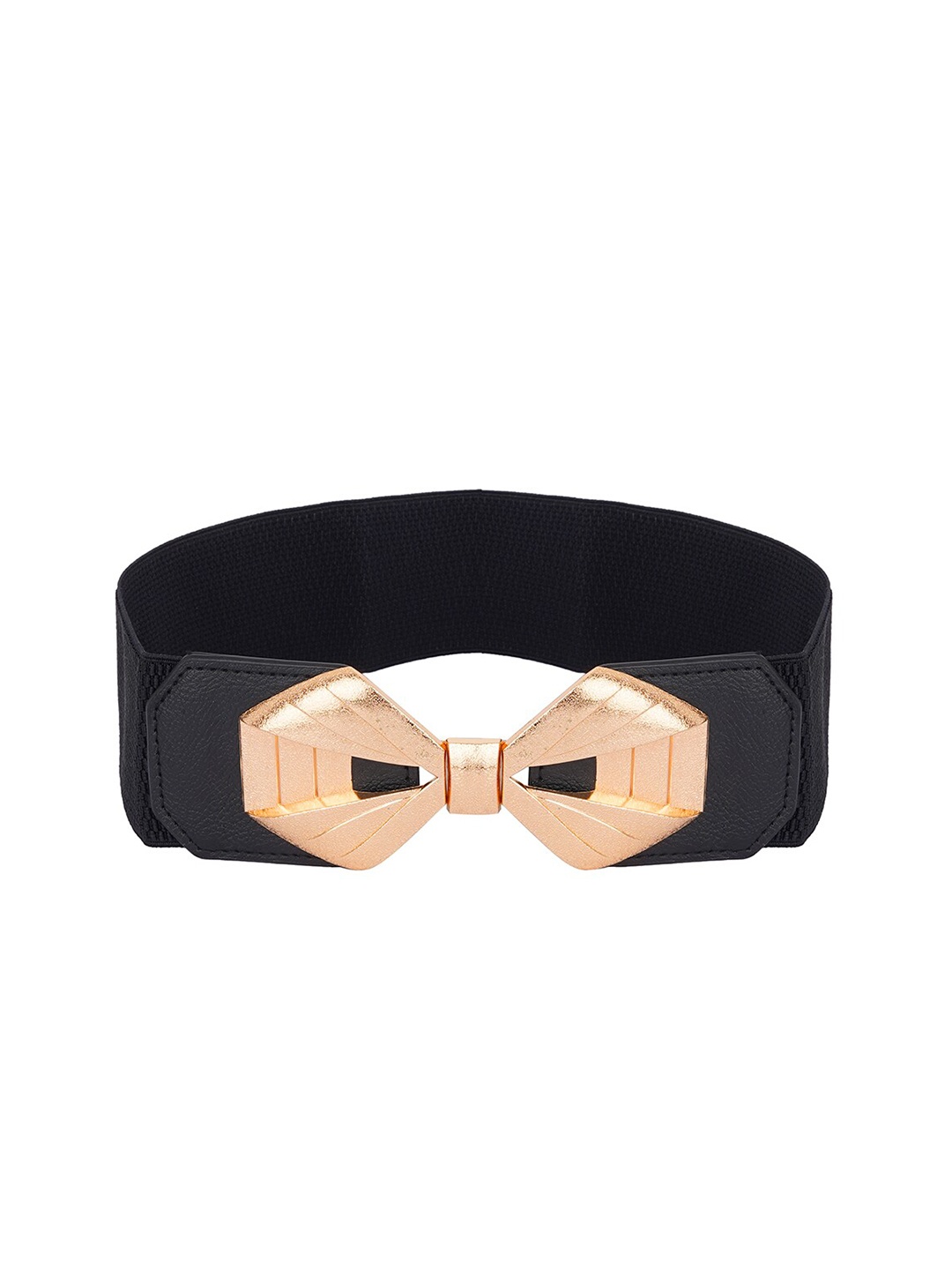 

Style SHOES Women Black Textured Casual Belt
