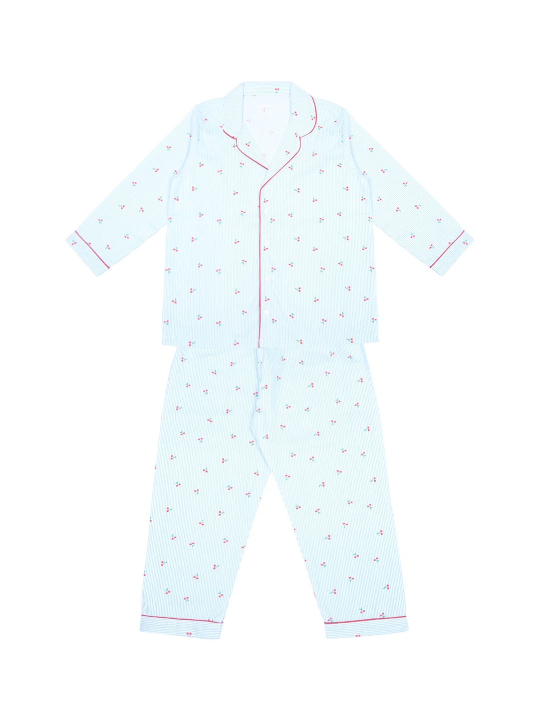 

FUNKRAFTS Girls Blue & Pink Printed Night suit
