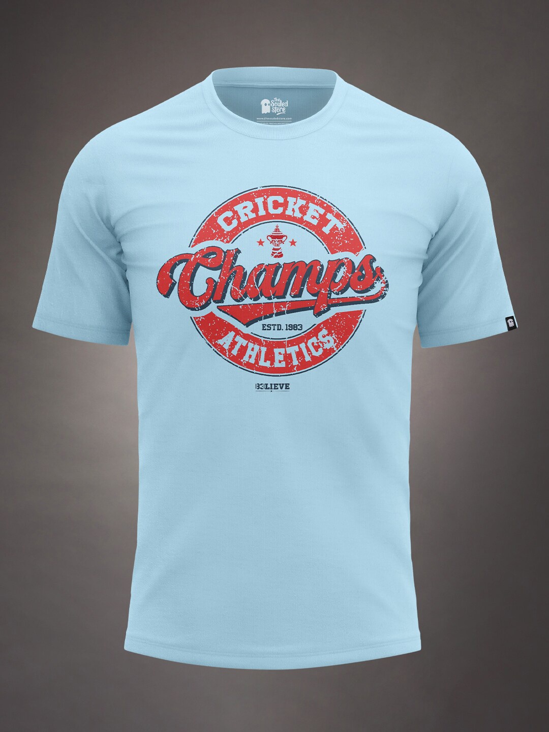 

The Souled Store Men Blue Printed T-shirt