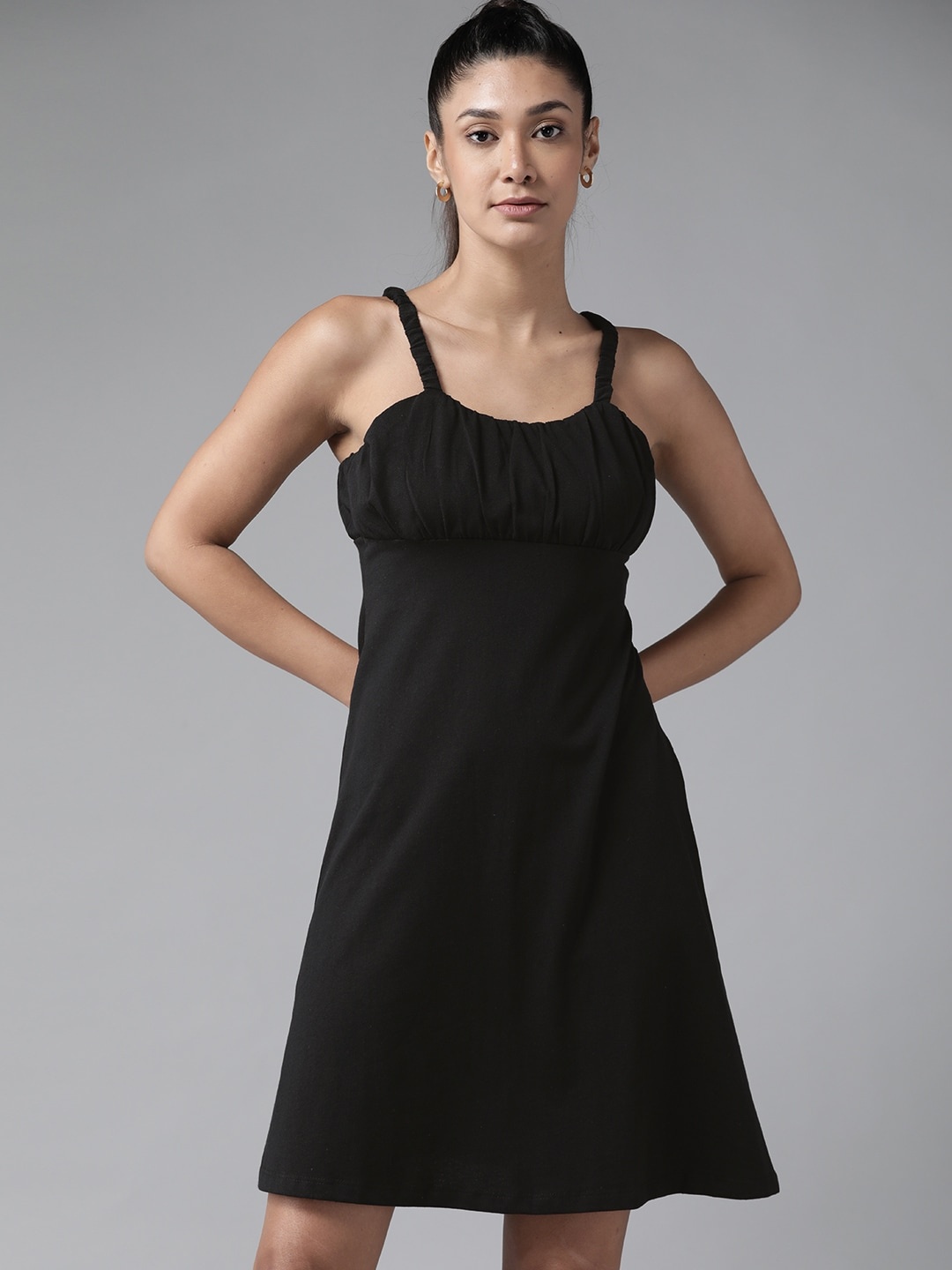 

Roadster Black Empire Mini Dress