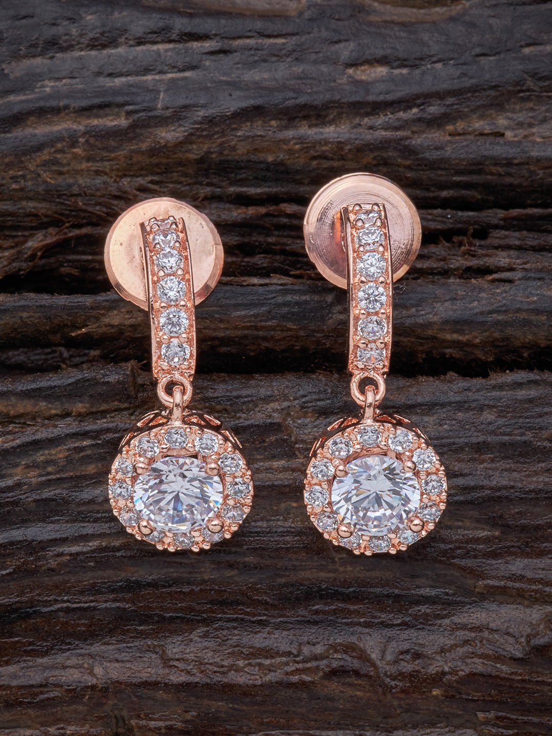 

Kushal's Fashion Jewellery White Drop Earrings