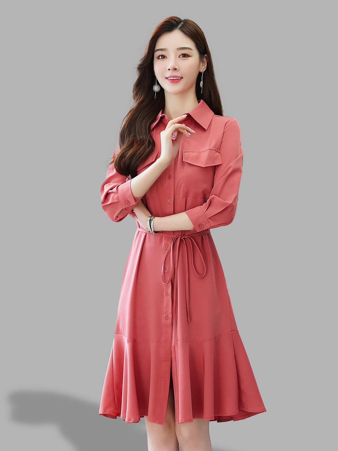 

JC Collection Red Fit and Flare Dress