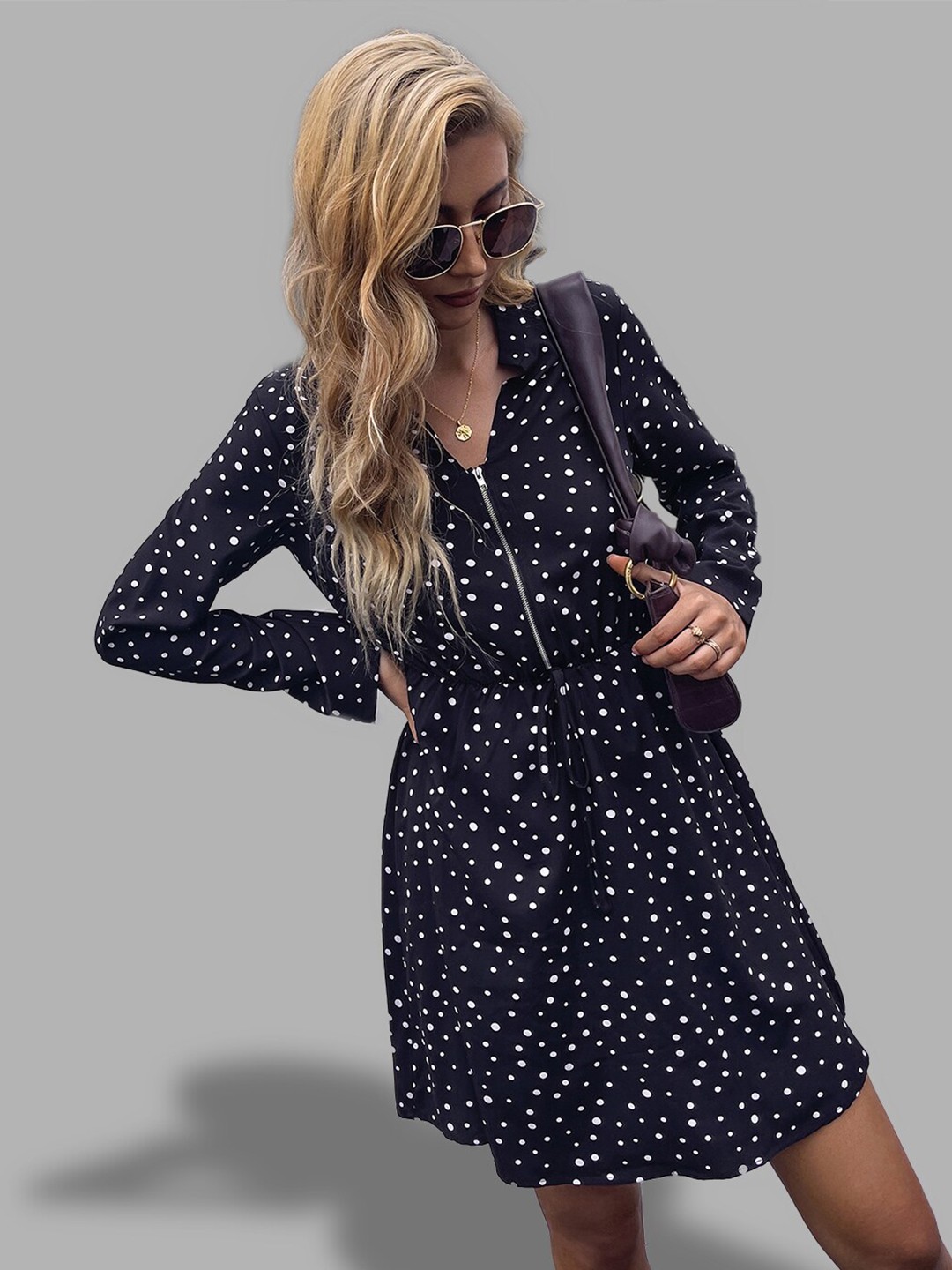 

JC Collection Black A-Line Dress