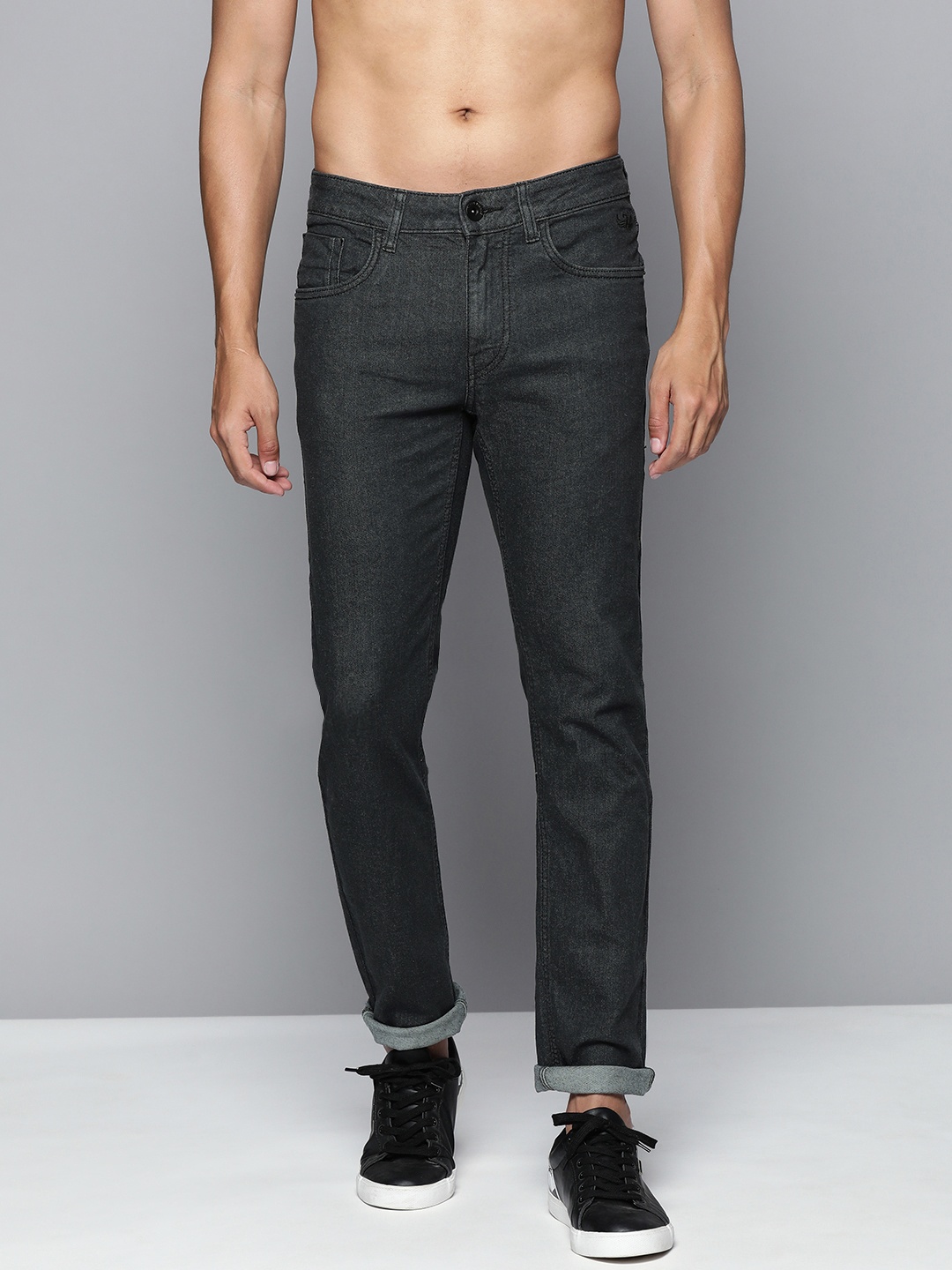 

Flying Machine Men Black Michael Slim Tapered Fit Stretchable Jeans
