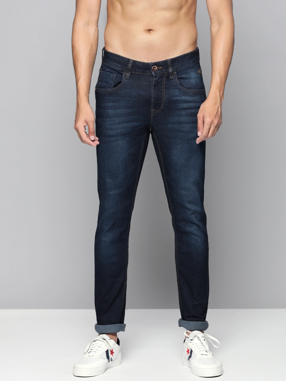

Flying Machine Men Blue Jackson Skinny Fit Low-Rise Light Fade Stretchable Casual Jeans