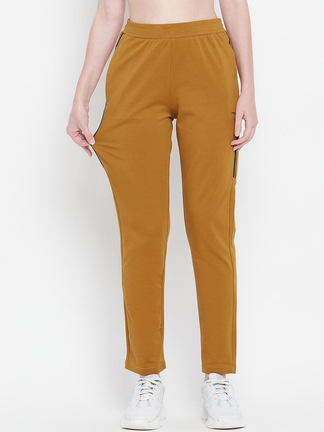 

Okane Women Mustard Solid Track Pants