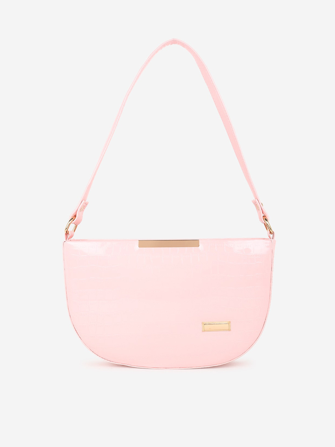 

Stropcarry Pink Half Moon Shoulder Bag