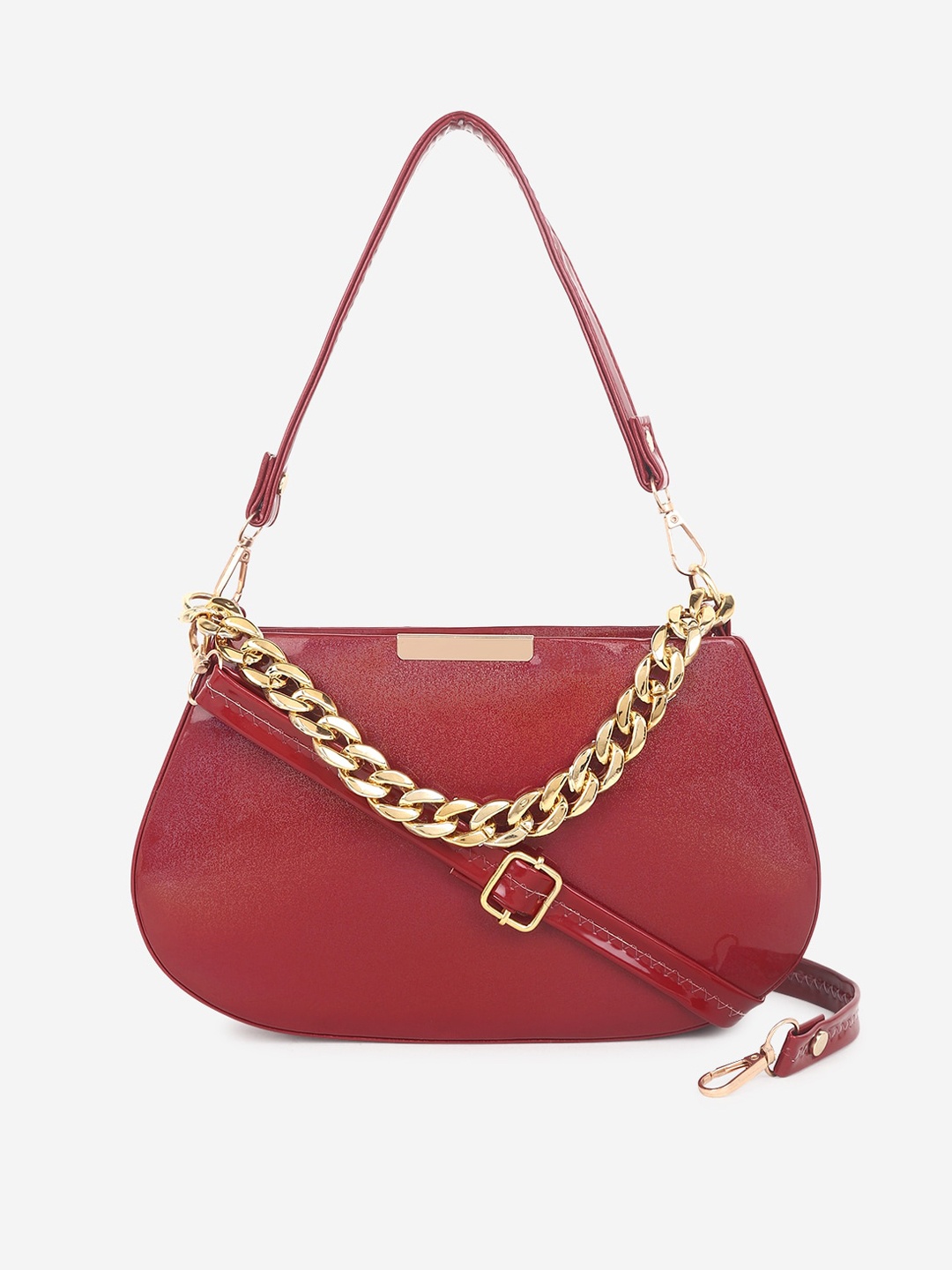 

Stropcarry Maroon Structured Sling Bag