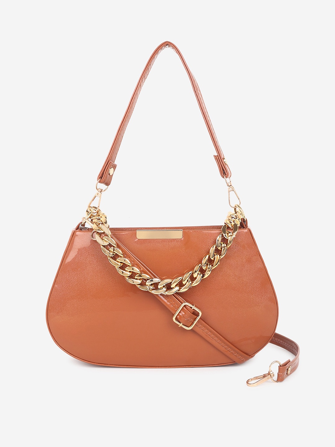 

Stropcarry Brown Structured Shoulder Bag